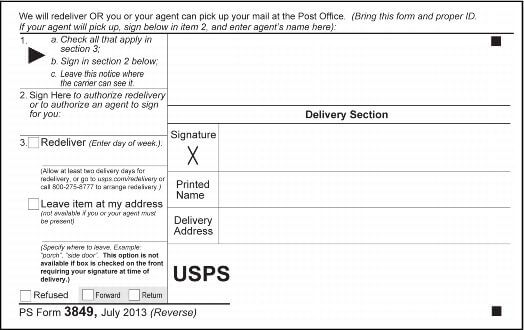 USPS PS-Form-3849 back