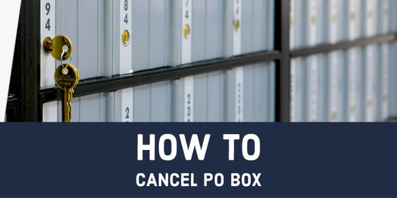 how to cancel po box online