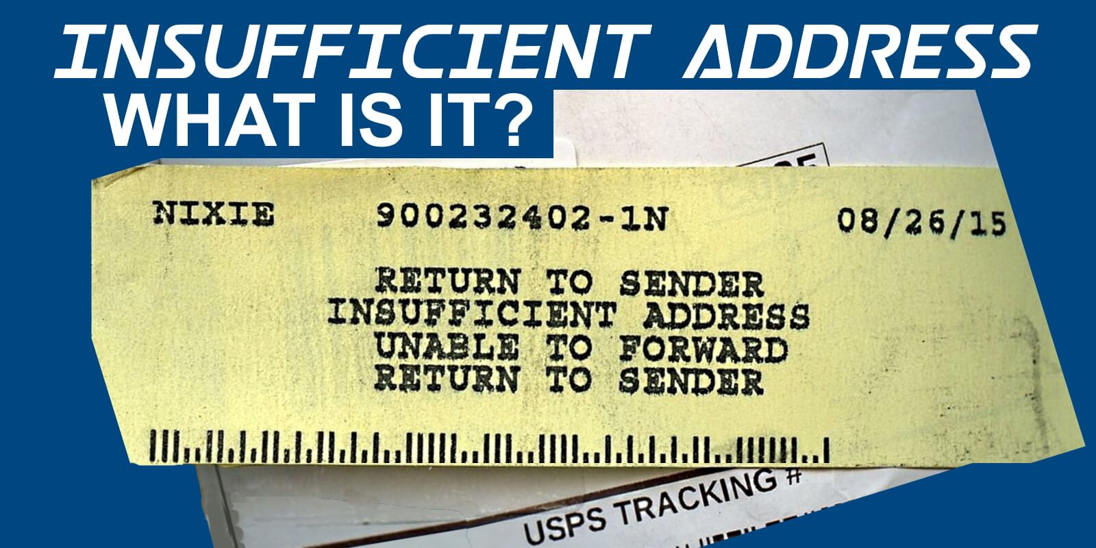 USPS Insufficient Address