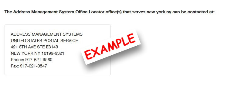 USPS-address-management-page-result