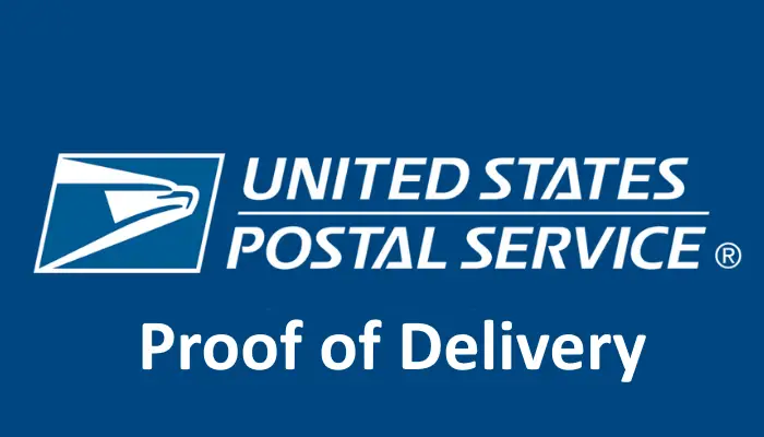 USPS Proof of Delivery